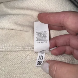 Aerie Sherpa Trim Sweatshirt Cream Crew Neck Long Sleeve Relaxed‎ Fit XS thumbnail 5