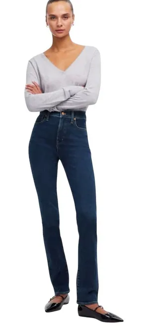 Madewell The Perfect Vintage Full-Length‎ Jean Dark Indigo High Rise 28 NA916 thumbnail 1
