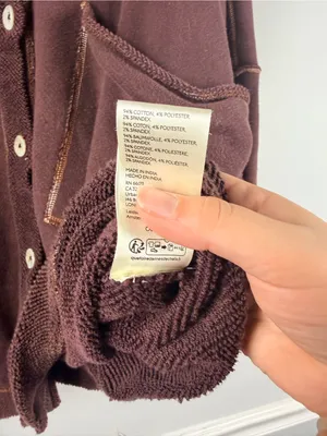 Free People Matilda Cardigan Chocolate size XL thumbnail 6
