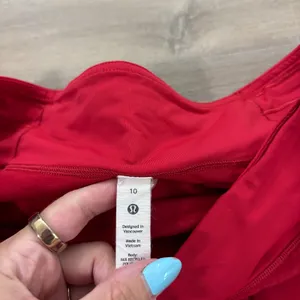 Lululemon Speed Up Short Long 4" Dark Red Women Size 10 thumbnail 3