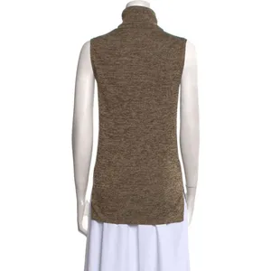 Veronica Beard Brown Sleeveless Turtleneck Knit Top Women’s Size XS thumbnail 2