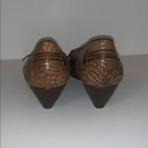 Vintage Size 35 / 5 Angelina 1980s Loafer‎ Pumps Brown thumbnail 4