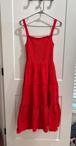 Blue Rain Smocked Midi Dress thumbnail 2