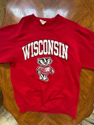 Wisconsin Crewneck Red thumbnail 1