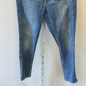 Gap Cigarette High Rise Jeans Womens 31/12R Medium Wash Blue Denim Slim Leg thumbnail 4