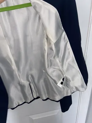 H&M Navy Blue Blazer thumbnail 4