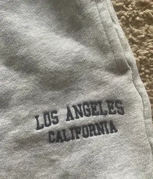 Brandy Melville grey “Los Angeles” sweat shorts thumbnail 2