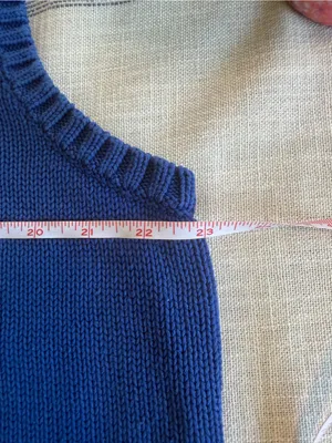 Polo by Ralph Lauren Blue V-Neck Knit Sweater Vest Size Large Old Money Preppy thumbnail 6