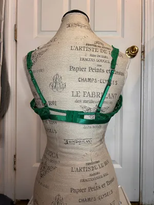 Green Lace Bra with Strappy Siding Size L thumbnail 2