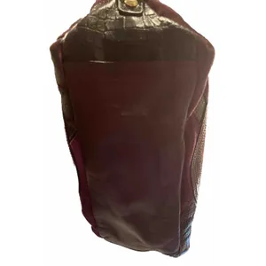 Coach‎ Inlaid C Brooke Purple Leather Suede Hobo Tote Bag 14506 Gold Hardware thumbnail 7