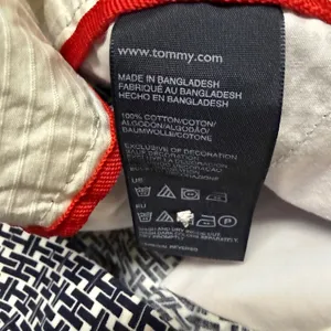 Tommy Hilfiger Womens Navy White Geometric Monogram Cotton‎ Chino Shorts Size 14 thumbnail 5