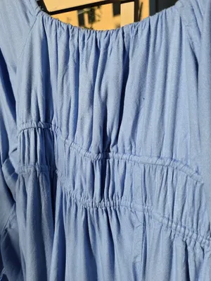 Old Navy Baby Blue Long Sleeve Dress Medium thumbnail 5