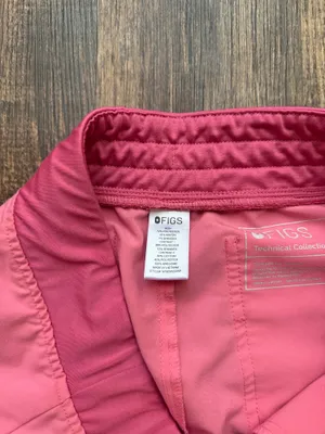 FIGS Women’s Neon Pink Zamora Jogger Scrub Pants - Size S Petite Nursecore thumbnail 4