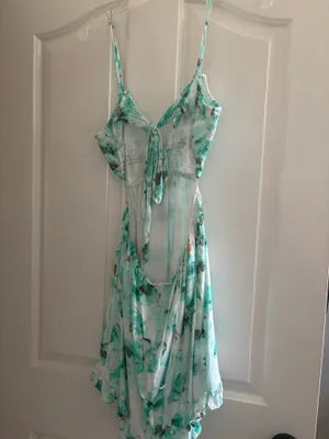 Teal mini sundress Green Size M thumbnail 2