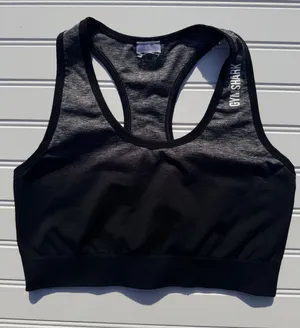 Gymshark Sports Bra Womens Small Black Racerback Athletic Workout Gym thumbnail 1