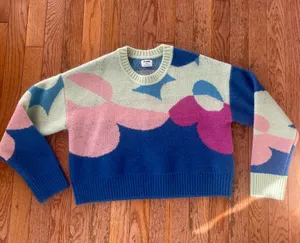 floral abstract funky Cotton On sweater thumbnail 1