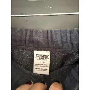 Victoria's Secret PINK Wide Leg Sweatpants Charcoal Gray Graphic Logo Small thumbnail 5