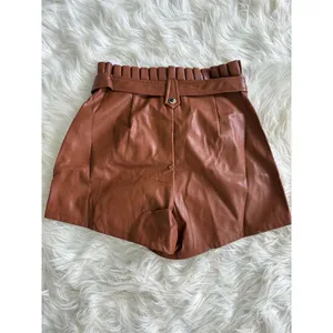 No Brand Women's Brown Paperbag Shorts‎ Size M thumbnail 3