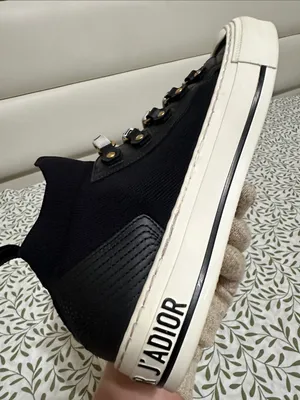 Christian Dior Black & White J'Adior Lace-Up Platform Sneakers thumbnail 7