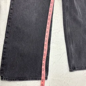 Abercrombie & Fitch Gray-Black Straight Leg Relax Fit High Rise Jeans‎ Size 28/6 thumbnail 9