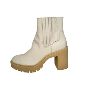 Dolce Vita Castor H20 Off White Waterproof Leather Ankle Boots SZ 8.5 thumbnail 3