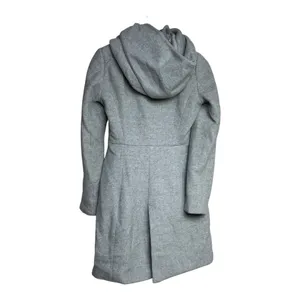 Zara Basic Women's Gray Hooded Coat Jacket Size S‎ thumbnail 2