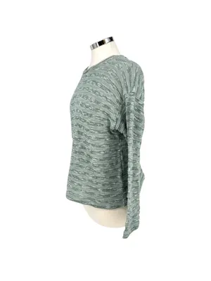 Madewell Blue Horizon Stripe Knit Light Sweater Wide Sleeve Size XS NWT thumbnail 7