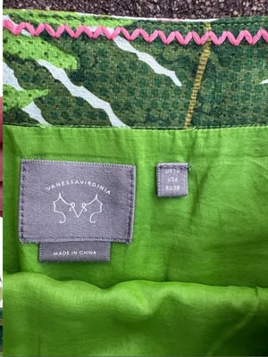 EUC Anthropologie Vanessa Virginia Talipot Palm Leaf Pencil Skirt Size 6 thumbnail 3