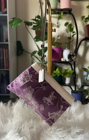 Coach Purple Wristlet thumbnail 1
