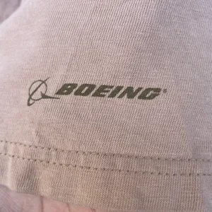 Hanes Vintage World War 2 Boeing Jets Military Aviation Graphic Tan T-shirt thumbnail 4