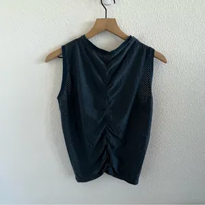 Maaji Activewear Mesh Front Twist Active Workout Tank Athleisure Medium thumbnail 2