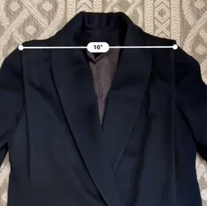 Jules Miller Black Oversize Wool Vintage 1980's Coat, Big Shoulders, S/M. thumbnail 8