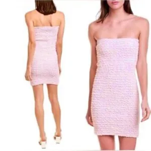 Petersyn Strapless Light Pink Dress thumbnail 2