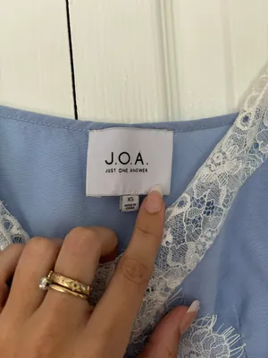 Blue Blouse with Lace Size XS thumbnail 2