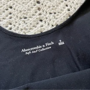 Abercrombie & Fitch Soft Matte Seamless Squareneck Bodysuit Black (Small) thumbnail 6