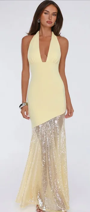 Yellow Hello Molly Dress thumbnail 1