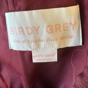 Birdy Grey - NWT Grace Chiffon Cabernet Strapless Bridesmaid Gown Sz XS thumbnail 7
