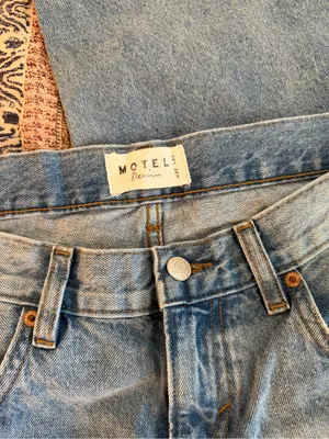 Motel Rocks light wash wide-leg jeans thumbnail 2