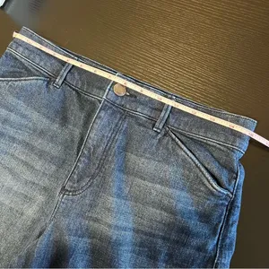 Loft Women’s High Rise Trousers‎ Dark Wash Wide Leg Jeans 6 thumbnail 9