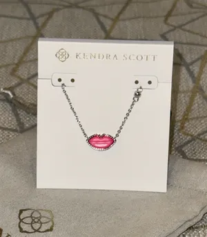 Kendra Scott hot pink lips necklace thumbnail 1
