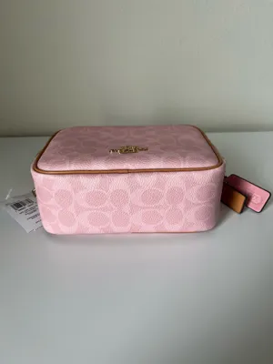 Coach Mini Carey Crossbody Bag In Signature Canvas With Charms thumbnail 5