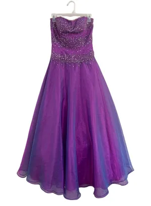 Previous Formals Blue‎ Prom Dress A Line Formal Gown Size 4 Princess thumbnail 1