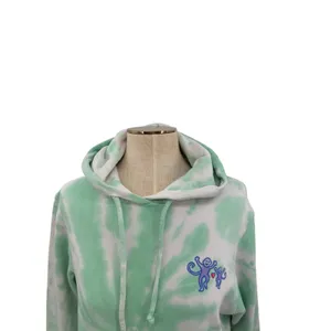 Roller Rabbit Tie Dye Hoodie Mint‎ Green Monkey Embroidered Pullover Size XS thumbnail 4