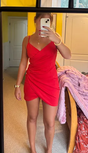 SheIn red dress thumbnail 1
