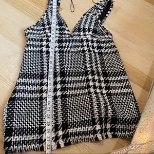 Zara tweed pinafore mini dress NEW thumbnail 5