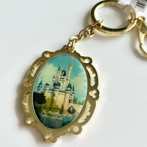 NWT Disney World Magic Kingdom Most Magical Place On Earth Double Sided Keychain thumbnail 5