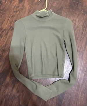 American Eagle Green Turtleneck Long Sleeve thumbnail 1