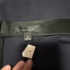 Ann Taylor Blue Knee-Length Pencil Skirt thumbnail 3
