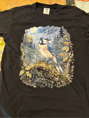 Etsy Blue jay tshirt thumbnail 1
