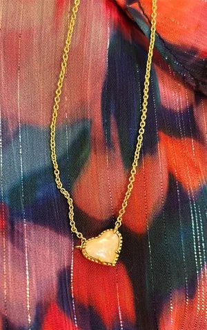 Kendra Scott Necklace Heart Gold thumbnail 1